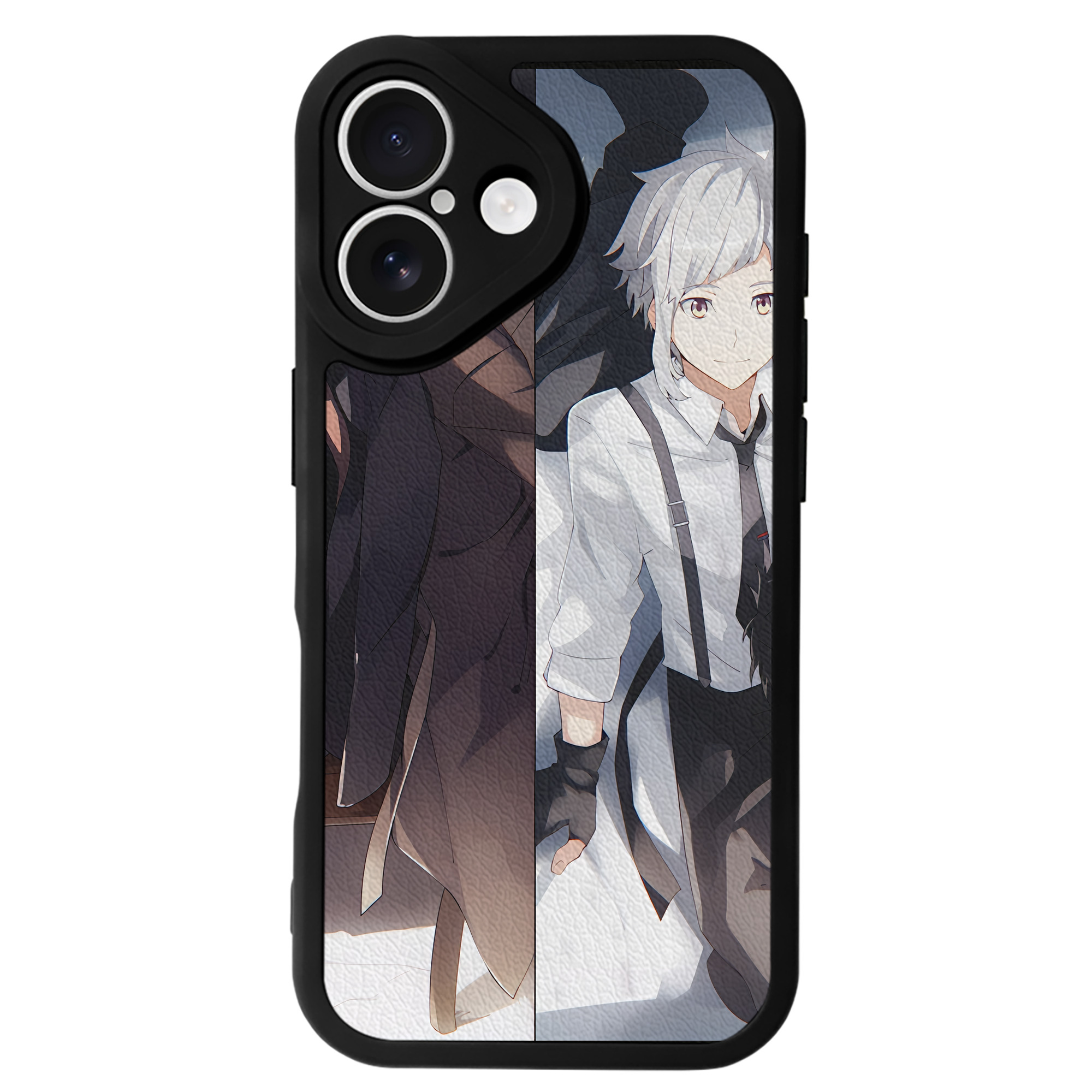 （画像用） 文豪ストレイドッグス Bungo Stray Dogs 【iPhone 16シリーズ対応】シリコンスマホケース（レザー調） 材質：シリコン